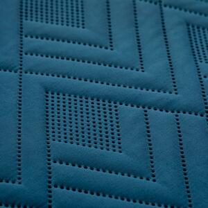 Oboustranný prošívaný přehoz na postel Tmavě modrý HAKI-170x270 cm
