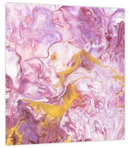 Obraz - Růžová abstrakce (30x30 cm)