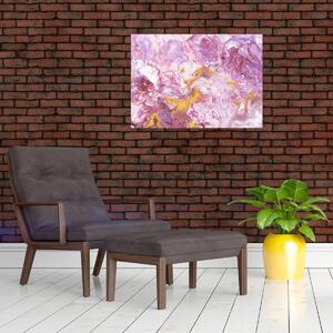 Obraz - Růžová abstrakce (70x50 cm)