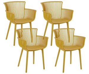 Set 4 ks jídelních židlí Pexeso (žlutá). 1081952
