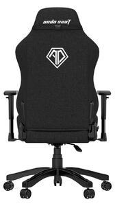 Herní židle Anda Seat Phantom 3 L Černá lněná tkanina - Lněná tkanina, Black