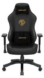 Herní židle Anda Seat Phantom 3 L Černá/Zlatá PVC kůže - Black&Gold