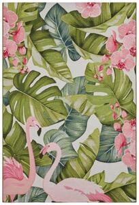 Hans Home | Kusový koberec Flair 105614 Tropical Flamingo Multicolored – na ven i na doma - 120x180