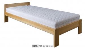 Drewmax Dřevěná postel 100x200 buk LK184 koniak