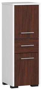 Koupelnová skříňka Fin 2D 1SZ bílá/wenge