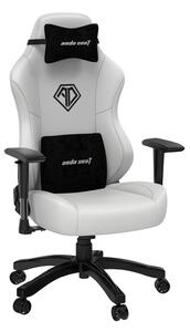 Herní židle Anda Seat Phantom 3 L Bílá PVC kůže - White