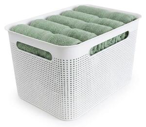 Rotho Úložný box s madly BRISEN 16l, 36x26,2x21cm, bílý