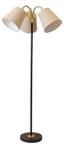 PR Home Stojací lampa Amy, černá/béžová, 3 žárovky, výška 150 cm, E27, Černá, Obývací pokoj / jídelna, kov, Skandinávský