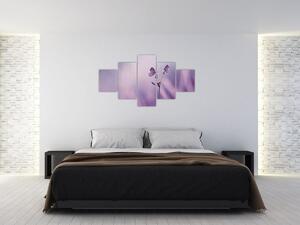Obraz - Fialoví motýlci (125x70 cm)