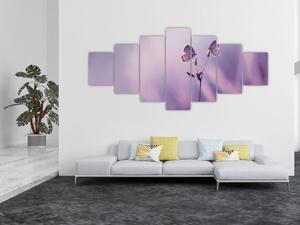 Obraz - Fialoví motýlci (210x100 cm)
