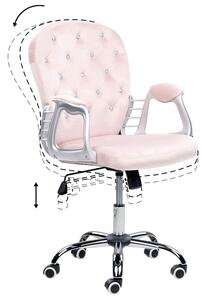 Kancelářská židle Prince (růžová). 1082031