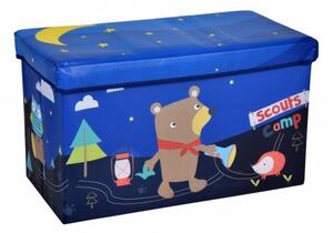 Dětský box na hračky s motivem medvídka