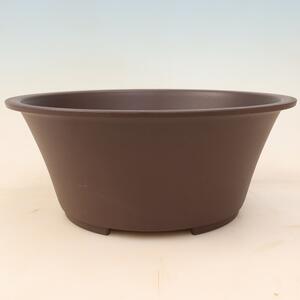 E-bonsai Bonsai miska plast MP-25 hnědá - 26,5 x 26,5 x 11 cm