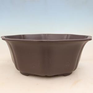 E-bonsai Bonsai miska plast MP-31 hnědá - 39,5 x 37,5 x 14,5 cm