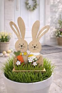 Zajíčkové duo dřevěné 24cm 4000076