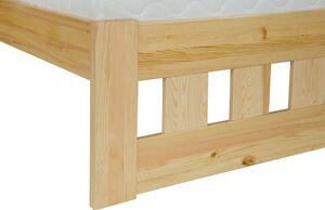 Drewmax Dřevěná postel LK119, masiv, 180x200cm borovice