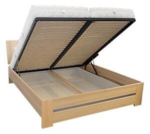 Drewmax Dřevěná postel 180x200 buk LK192 BOX buk