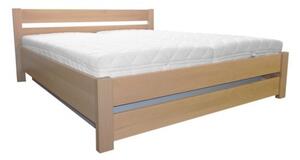 Drewmax Dřevěná postel 120x200 buk LK190 BOX buk