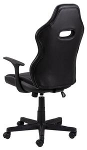 Ergonomická herní židle Eco leather černo-šedá JASSY