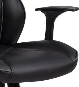 Ergonomická herní židle Eco leather černo-šedá JASSY