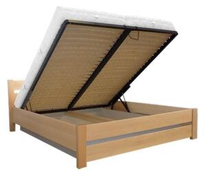 Drewmax Dřevěná postel 160x200 buk LK190 BOX buk