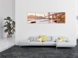 Obraz - Golden Gate Bridge (170x50 cm)