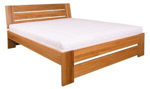 Drewmax Dřevěná postel LK292 120x200, dub masiv buk přírodní