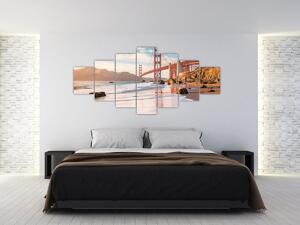Obraz - Golden Gate Bridge (210x100 cm)