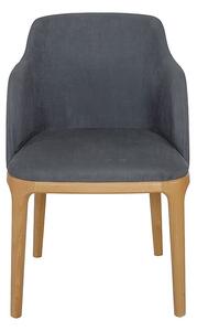 Drewmax Jídelní židle kt188 masiv buk gray tmavě hnědá