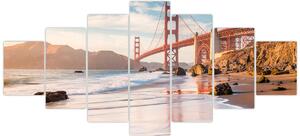 Obraz - Golden Gate Bridge (210x100 cm)