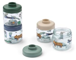 Úložné dózy na dětskou výživu Dominique Fun – 4 × 100 ml
