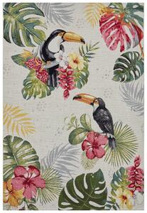 Hanse Home Collection koberce Kusový koberec Flair 105608 Tropical Dream Creme Multicolored – na ven i na doma - 120x180 cm