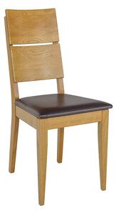 Drewmax Jídelní židle KT373 masiv dub tmavý dub sab928