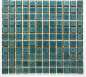 Keramická mozaika zelená 25x25mm
