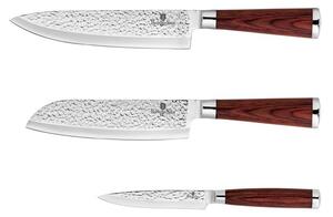 BERLINGERHAUS Sada nožů nerez 3 ks Ebony Line Rosewood BH-2482