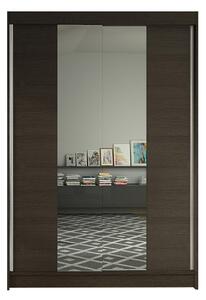 Šatní skříň LINO II šířka 120 cm - čokoláda