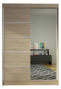 Šatní skříň LINO III šířka 120 cm - dub sonoma