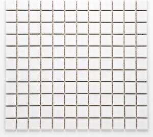 Keramická mozaika bílá 25x25mm