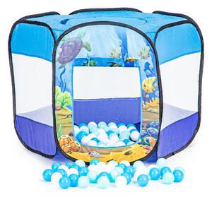 IPlay Dětský rozkládací suchý stan na bazén 100 míčků