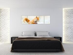 Obraz - Skákající liška (170x50 cm)