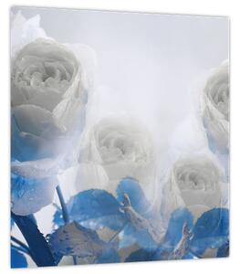 Obraz - Bílé růže (30x30 cm)
