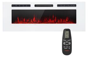 Klarstein Elektrický krb, elektrické ohřívače do obýváku a interiéru, elektrický krb s LED plameny, krb na dálkové ovládání, ventilátorový ohřívač s časovačem, nastavitelný termostat, ohřívač 1800 W