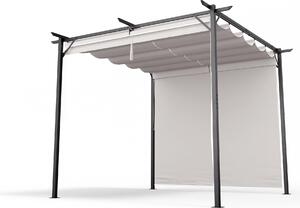 Blumfeldt Blumfeldt Pantheon Wall Pergola, nástěnná pergola, 3 x 3 m, práškově lakovaná ocel, odolná vůči povětrnostním vlivům