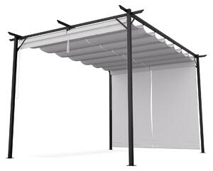 Blumfeldt Blumfeldt Pantheon Robust, pergola, 3 x 4 m, s bočními roletami, práškově lakovaná ocel odolná vůči povětrnostním vlivům