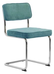 Tyrkysová manšestrová jídelní židle Rupert – Unique Furniture