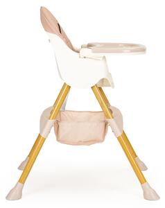 EcoToys Jidelni židlička 2v1 POPPY růžová