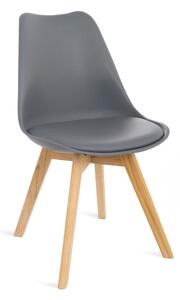 Sada 2 šedých židlí s bukovými nohami Bonami Essentials Retro