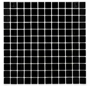 Skleněná mozaika černá 23x23mm