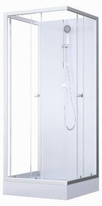 Kompletní sprchový kout MARWELL Kompletní sprchový kout White Dream 90 x 90 x 200 cm - kompletní sada včetně sprchové vaničky a baterie - oboustranná montáž - vysoce kvalitní hliníkový profilový systém