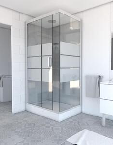 Kompletní sprchový kout MARWELL Kompletní sprchový kout Grey River 2 Obdélník 80 x 110 x 215 cm - Kompletní sada včetně sprchové vaničky a baterie - Rohový sprchový kout s čelním vstupem - Sprchový kout s vysoce kvalitními hliníkovými profily